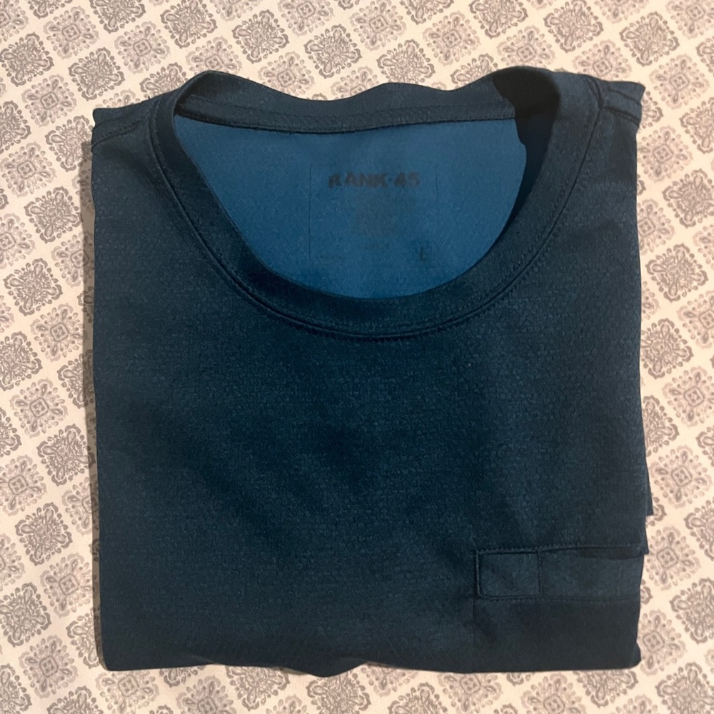 Blue Men’s T-shirt Large with front pocket